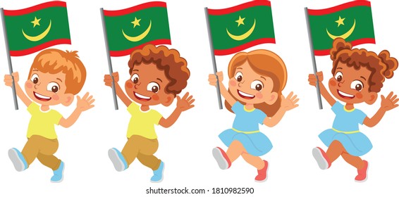 Mauretanienflagge in Handarbeit