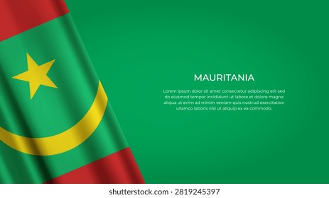 MAURITANIA Flag with Original color