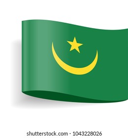 Mauritania Flag Vector Icon - Illustration