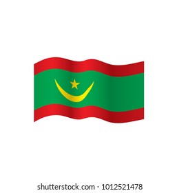 Mauritania flag, vector illustration
