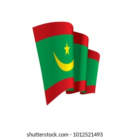 Mauritania flag, vector illustration