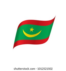 Mauritania flag, vector illustration