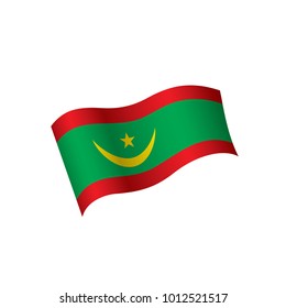 Mauritania flag, vector illustration