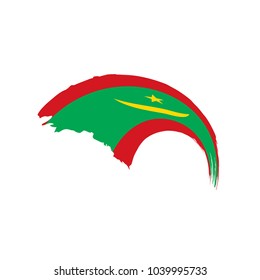Mauritania flag, vector illustration