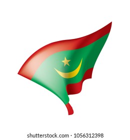 Mauritania flag, vector illustration