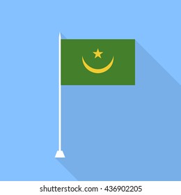 Mauritania Flag. Vector illustration .