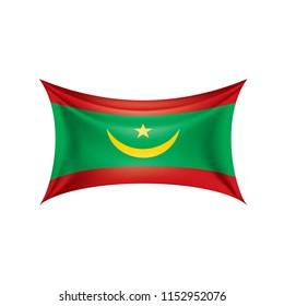 Mauritania flag, vector illustration on a white background