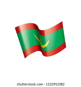 Mauritania flag, vector illustration on a white background
