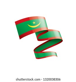 Mauritania flag, vector illustration on a white background
