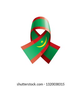 Mauritania flag, vector illustration on a white background
