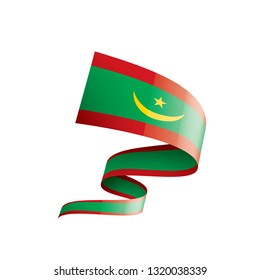 Mauritania flag, vector illustration on a white background