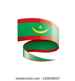 Mauritania flag, vector illustration on a white background