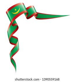 Mauritania flag, vector illustration on a white background