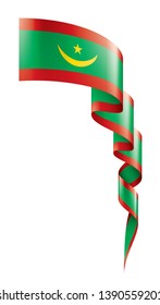 Mauritania flag, vector illustration on a white background