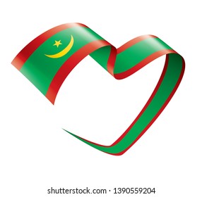 Mauritania flag, vector illustration on a white background