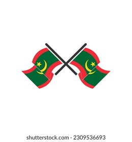 Mauritania flags icon set, Mauritania independence day icon set vector sign symbol