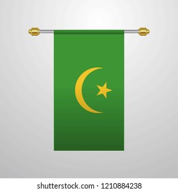 Mauritania hanging Flag