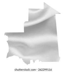 Mauritania map Silk