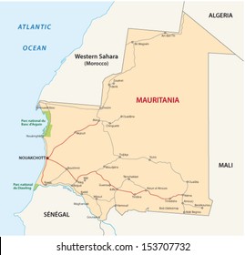 Mauritania Road Map