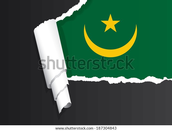 Mauritanian Flag Under Ripped Paper Vector เวกเตอร์สต็อก ปลอดค่าลิขสิทธิ์ 187304843 5731