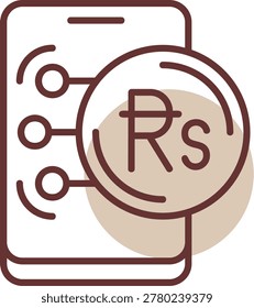 Mauritian Rupee New Icon Design Creative