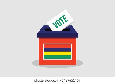 Concepto de ilustración vectorial plana y minimalista. Votar Elecciones de Arte Conceptual.