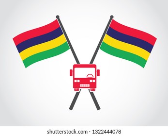 Mauritius Emblem Bus