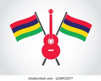 Mauritius Emblem Guitar