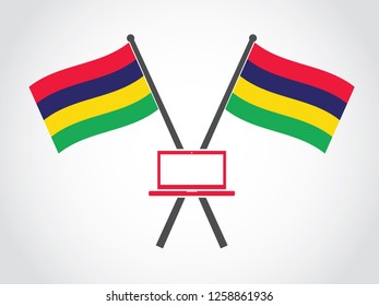 Mauritius Emblem Laptop