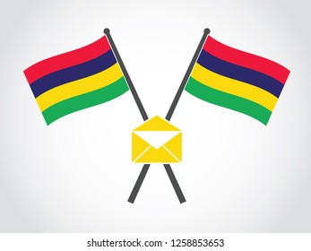 Mauritius Emblem Mail Service