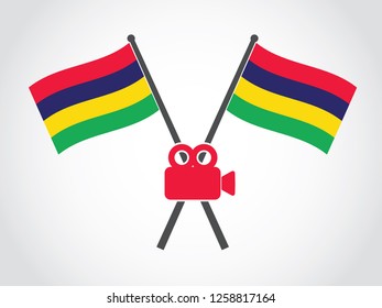 Mauritius Emblem Video Camera