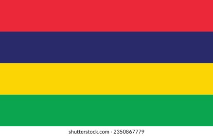 Mauritius flag. Flag of Mauritius