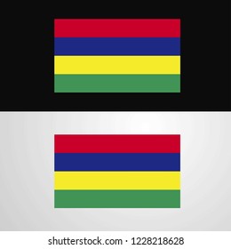 Mauritius Flag banner design