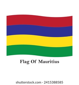 Mauritius flag icon vector illustration design