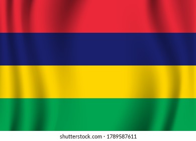 Mauritius flag image vector. EPS.file.