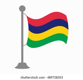 mauritius flag mast