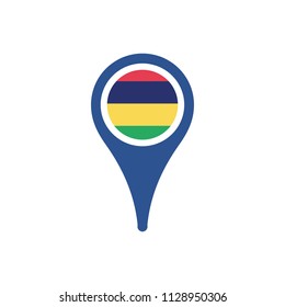 Mauritius flag pointer