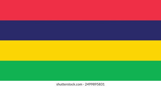  Mauritius flag .simple flat flag,art and illustrator.independence day.vector.poster.banner.nation