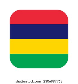 Mauritius flag simple illustration for independence day or election
