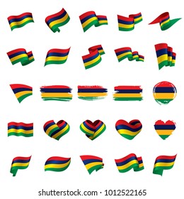 Mauritius flag, vector illustration