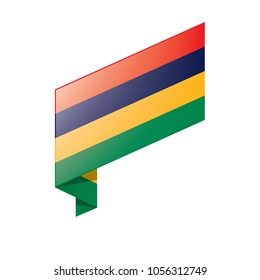 Mauritius flag, vector illustration