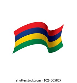 Mauritius flag, vector illustration on a white background