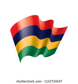 Mauritius flag, vector illustration on a white background