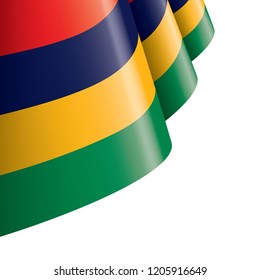 Mauritius flag, vector illustration on a white background