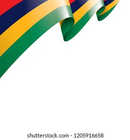 Mauritius flag, vector illustration on a white background