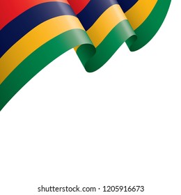 Mauritius flag, vector illustration on a white background