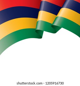 Mauritius flag, vector illustration on a white background