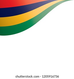 Mauritius flag, vector illustration on a white background