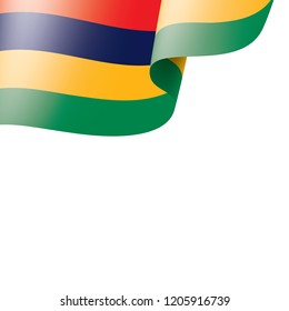Mauritius flag, vector illustration on a white background