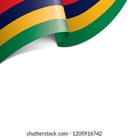 Mauritius flag, vector illustration on a white background